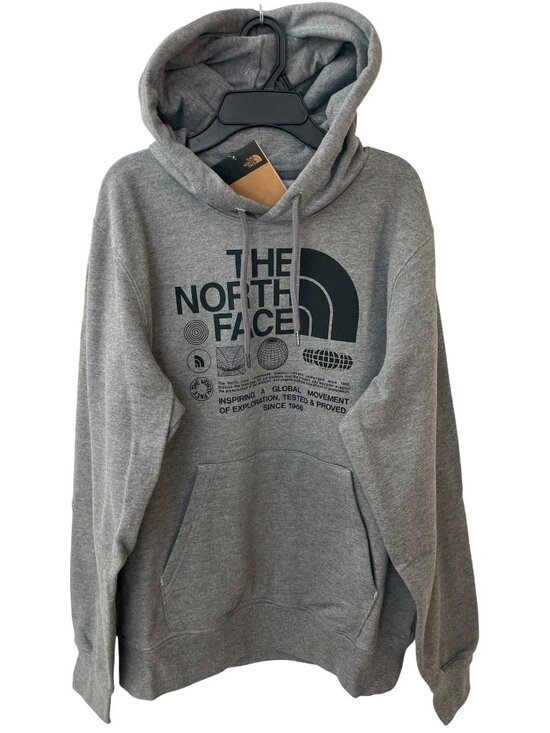 The North Face Other - North Face Hoodie Grey Pullover Immersed Outdoors Graphic Men's Sz M MSRP$60 NWT